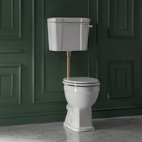 WC rond rétro avec réservoir - Kit chasse d