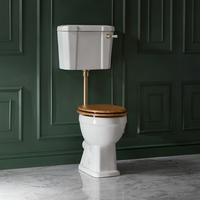 WC rond rétro avec réservoir - Kit chasse d