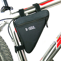 B-SOUL Bike Frame Bag Top Tube Triangle Bag Moistureproof Wearable Shockproof Bike Bag Polyester PVC(PolyVinyl Chloride) Terylene Bicycle Bag Cycle Bag Cycling / Bike / Waterproof Zipper miniinthebox