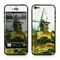 Da Code ™ Skin for iPhone 4/4S: "Windmills on Montmartre" by Vincent van Gogh (Masterpieces Series)