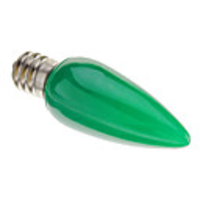 E12 0.5W Green Light LED Candle Lamp(AC 220V)