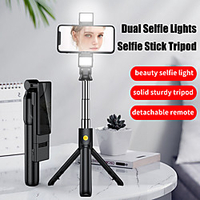 K12 Bluetooth Selfie Stick Extendable Tik tok Selfie Stick Max Length to 110cm Youtube Wireless Control Selfie Stick For iPhone 12 11 Xs XR Samsung Xiaomi Huawei Smartphones Smart Devices miniinthebox