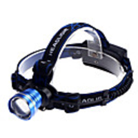K16 Rechargeable 3-Mode 1xCree XM-L T6 Waterproof Headlamps(2x18650, 1200LM)Blue