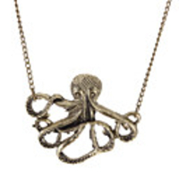 Octopus Vintage Long Necklace