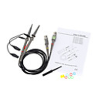 P6100 2Pcs High Precision Oscilloscope Probe 1X 10X 100MHz Alligator Clip Test Probe