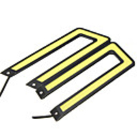 U-shaped COB LED Daytime Running Lights DRL Car Driving Fog Lamp 6000K White 2PCS