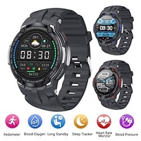V6 Smart Watch 1.28 inch Smartwatch Fitness Running Watch Bluetooth ECGPPG Temperature Monitoring Pedometer Compatible with Android iOS Women Men Waterproof Long Standby Hands-Free Calls IP68 46mm miniinthebox
