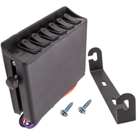 Car Marine Boat 80A Rocker Switch Box Emergency 6-Gang Rocker Switch Panel