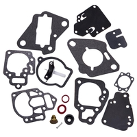 Compatible for Mercury Mariner Carb Carburetor Rebuild Kit for MANY 6 8 9.9 10 15, 20 & 25 HP
