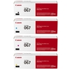 Canon 067BK/C/M/Y Full Set Original Standard Capacity Toner Cartridges (4 Pack)