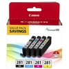 Canon CLI-281 Multipack Original Standard Capacity Ink Cartridge (Black/Cyan/Magenta/Yellow) - 4 Pack