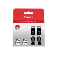 Canon PGI-250XL Pigment Black Original High Capacity Ink Cartridge - Twin Pack