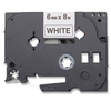 Compatible Black Brother TZe-111 P-Touch Label Tape - 1/4 in x 26 ft (6mm x 8m) Black on Clear