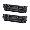 Compatible Black Canon 071 Standard Capacity Toner Cartridges - Twin Pack (2 Pack)