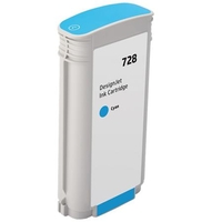 Compatible Cyan HP 728 High Yield Ink Cartridge (Replaces HP F9J67A)