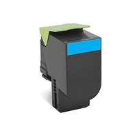 Compatible Cyan Lexmark 80C1SC0 Standard Yield Toner Cartridge