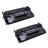 Compatible Twin Pack HP 87X Black High Yield Micr Toner Cartridge (2 Pack)