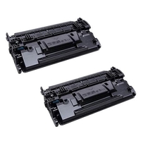 Compatible Twin Pack HP 87X Black High Yield Micr Toner Cartridge (2 Pack)