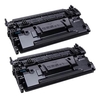 Compatible Twin Pack HP 87X Black Toner Cartridges (2 Pack)