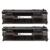 Compatible Twin Pack HP Q7553A Black Toner Cartridges (2 Pack)