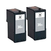 Compatible Twin Pack Lexmark 36XL Black High Capacity Ink Cartridges (2 Pack)