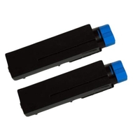 Compatible Twin Pack Okidata Black 44574701 Toner Cartridges (2 Pack)