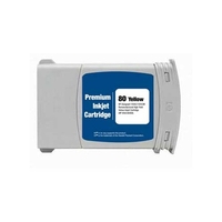 Compatible Yellow HP 80 High Yield Ink Cartridge (Replaces HP C4848A) (350ml)