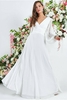 Goddiva Balloon Sleeve Wedding Dress - White