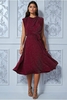 Goddiva High Collar Satin Midi With Shoulder Pads - Wine