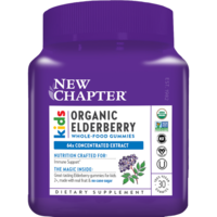 New Chapter Kids Organic Elderberry Whole-Food Gummies Herbal Supplement (30 count)