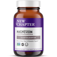 New Chapter Magnesium + Ashwagandha Tablets (90 count - 3 Month Supply)