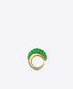 Khartoum II Ring in 18k Gold
with Graduated Emeralds