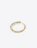 Khartoum Stacking Ring in 18k
Gold with Diamond Trim