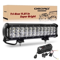 OEDRO? 12" 180W Triple Rows LED Light Bar Spot Flood Combo Lights & Wiring Harness