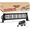OEDRO? 16" 175W 19250LM LED Light Bar Spot Flood Combo Work Light + Wiring Harness