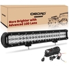 OEDRO? 20" 200W 14210LM LED Light Bar Advanced 10D Fish Eyes Lens Combo Lights