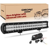 OEDRO? 20" 200W 14210LM LED Light Bar Advanced 10D Fish Eyes Lens Combo Lights