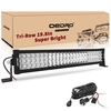 OEDRO? 20" 389W Tri-Row LED Light Bar Spot Work light + Wiring Harnes