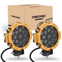 OEDRO? 2pcs 7" LED Light Pods,  51W 5100LM Round Spot Light Pod Bumper Light