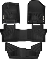 OEDRO? 3 Row Floor Mats for 2016-2022 Honda Pilots 8 Passenger Model (No Elite Models)