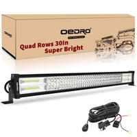 OEDRO? 30" 768W Quad-Row LED Light Bar + Wiring Harness