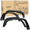 OEDRO? 4PCS Front & Rear Fender Flares for 2007-2018 Jeep Wrangler JK & JKU Unlimited (2/4 Door)