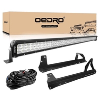 OEDRO? 52" 758W Tri-Row LED Light Bar for 2007-2018 Jeep Wrangler JK & Mounting Bracket & Wiring Harness