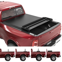 OEDRO? 5.6ft Soft Quad Fold Tonneau Cover for 2015-2021 Ford F150