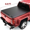 OEDRO? 5.8ft Soft Roll-up Tonneau Cover for 2014-2018 Chevy Silverado/GMC Sierra 1500 Crew Cab