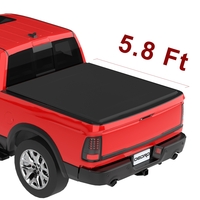 OEDRO? 5.8ft Tri-Fold Tonneau Cover for 2009-2022 Dodge Ram 1500 Without Ram Box