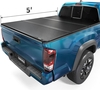 OEDRO? 5ft Hard Tri-fold Tonneau Cover for 2016-2022 Toyota Tacoma (Excl. Trail Edition),  with Bed Rail