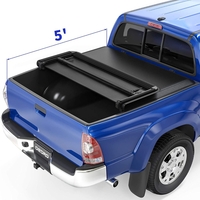 OEDRO? 5ft Soft Tri-fold Tonneau Cover for 2005-2015 Toyota Tacoma