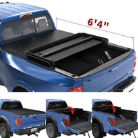 OEDRO? 6.4ft Tri-Fold Tonneau Cover for 2002-2021 Dodge Ram 1500; 2003-2022 Dodge Ram 2500 3500,  2019-2022 Ram 1500 Classic Only