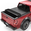 OEDRO? 6.6ft Soft Quad Fold Tonneau Cover for 2009-2014 Ford F-150 F150 (Excl. Raptor Series)